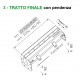 Canale a fessura TRATTO FINALE con pendenza mm 3000 h. 80/92