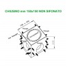 Chiusino 150x150 h100 NON SIFONATO completo di flange su 4 lati 