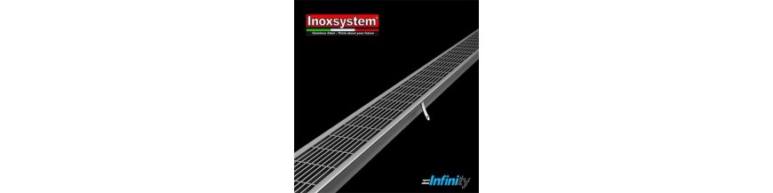 Drainage channel with grating - 0810 - Inoxsystem S.r.l. - inox / for  kitchen